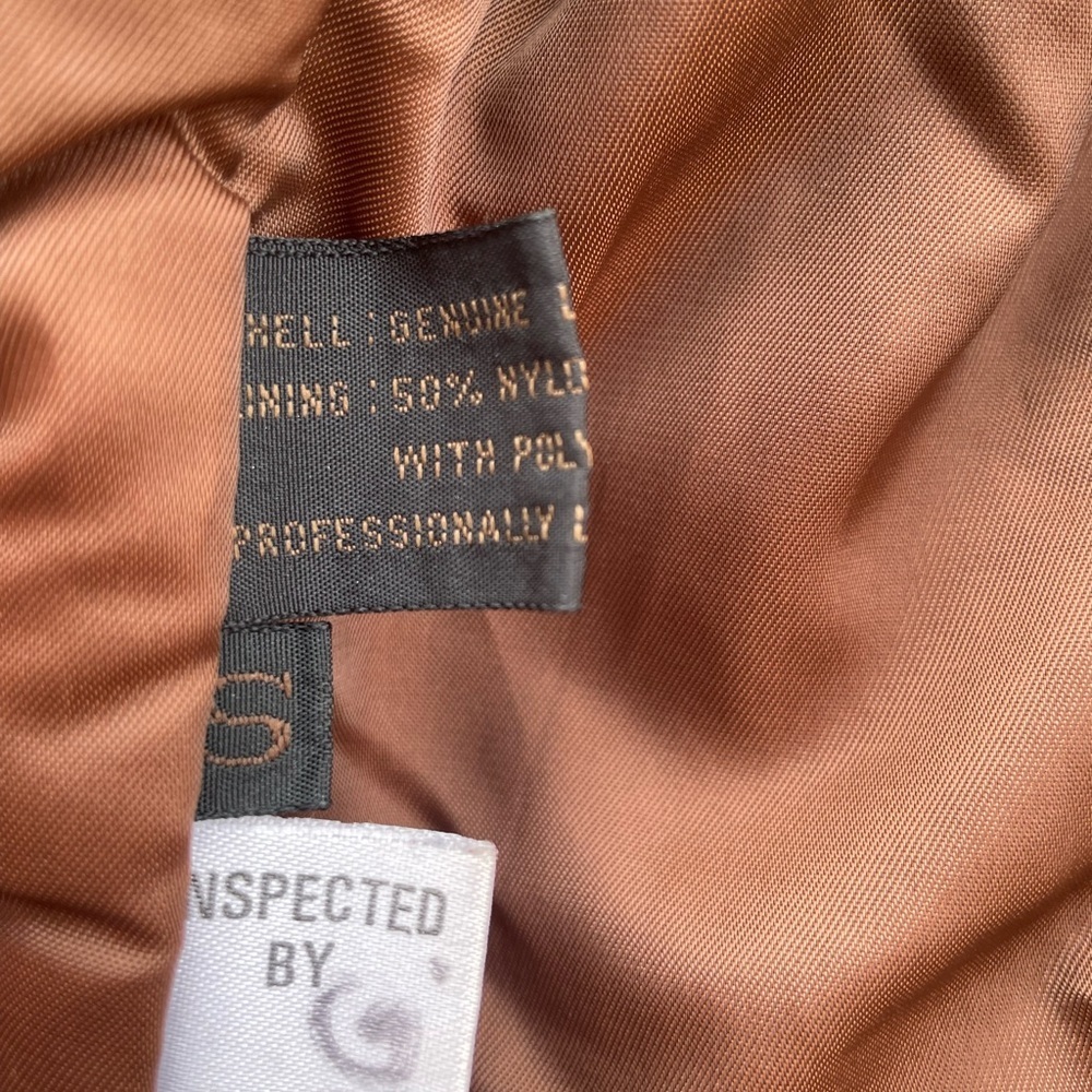 Vintage Winlit Leather Jacket Boho Patchwork Western Distressed Brown 90s - Picture 10 of 14